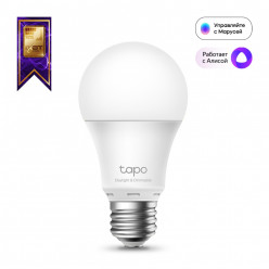 LED Bulb  TP-LINK Tapo L520E, Smart Wi-Fi LED Bulb E27 with Dimmable Light, White, Color Temperature 4000K, Rated power 8W, 806 lumens, 15,000 hours, Beam angle 220°, Remote control via Wifi, Adjust brightness, Voice Control, Schedule & Timer, No Hub Requ